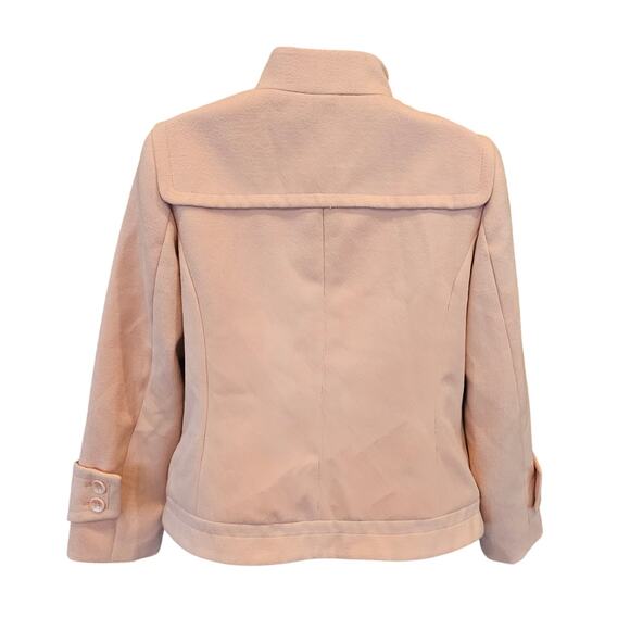 Chicos Casey Plush light Pink Jacket 1 (M) lined warm full zip peacoat  pockets - Picture 3 of 9